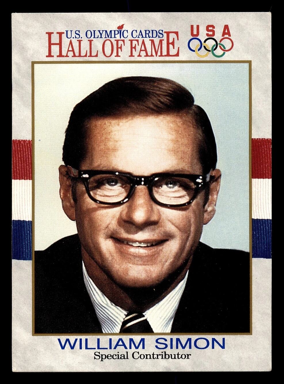 1991 Impel U.S. Olympic Hall of Fame #80 William Simon Card